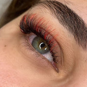 Colour Eyelash Extensions- Red