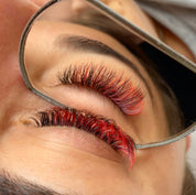 Colour Eyelash Extensions- Red