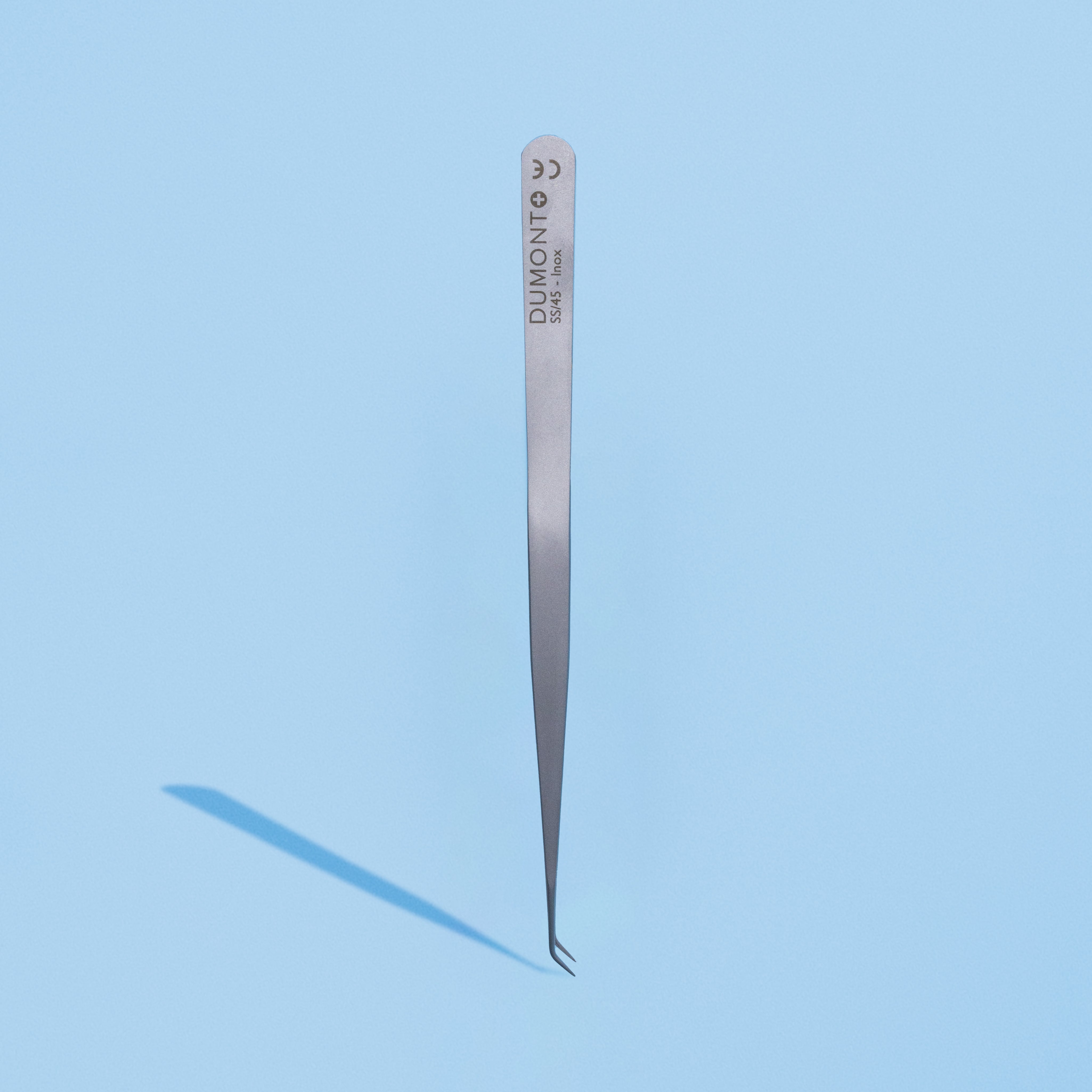 Dumont Fine Tip Angled Tweezer SS/45