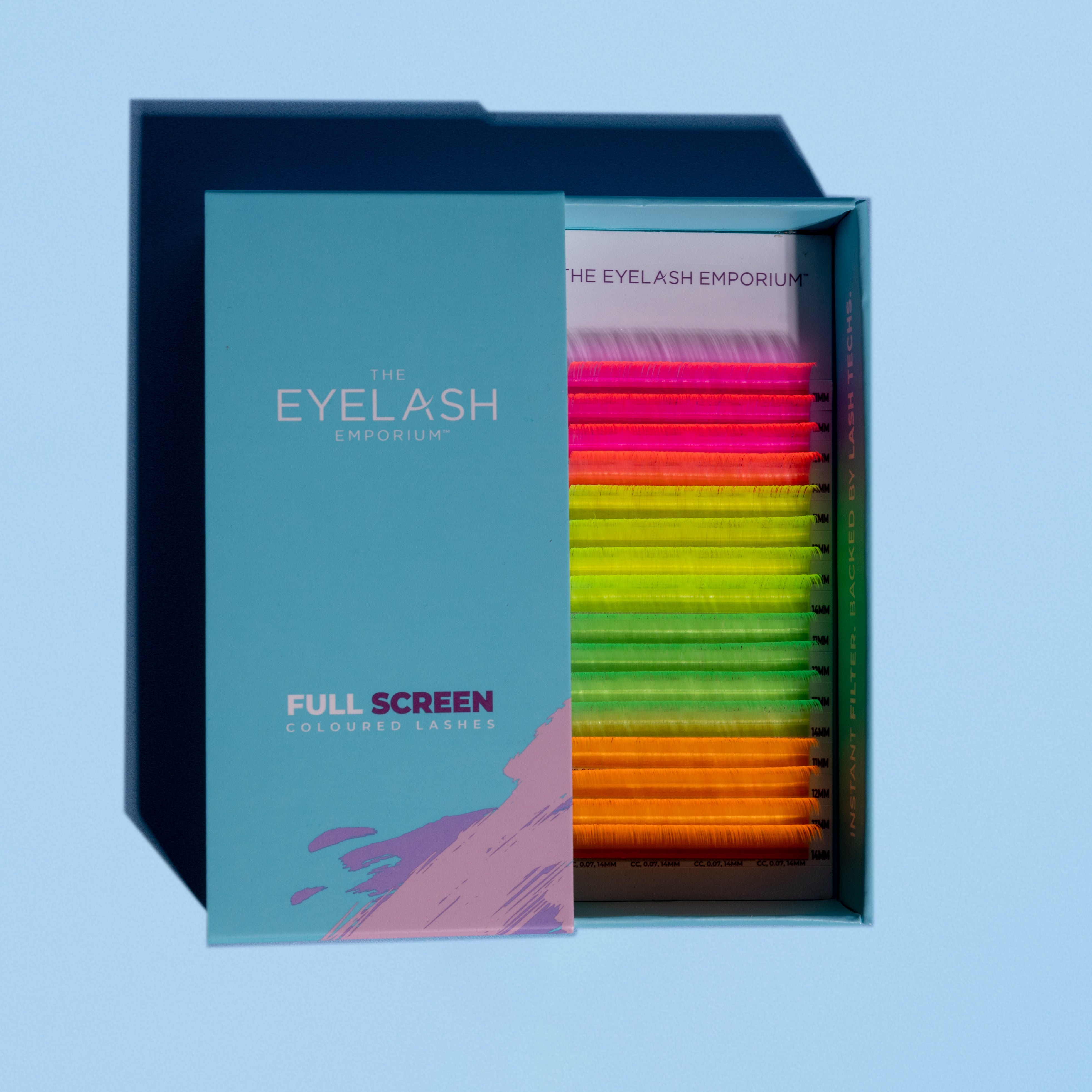 Colour Eyelash Extensions - Neon