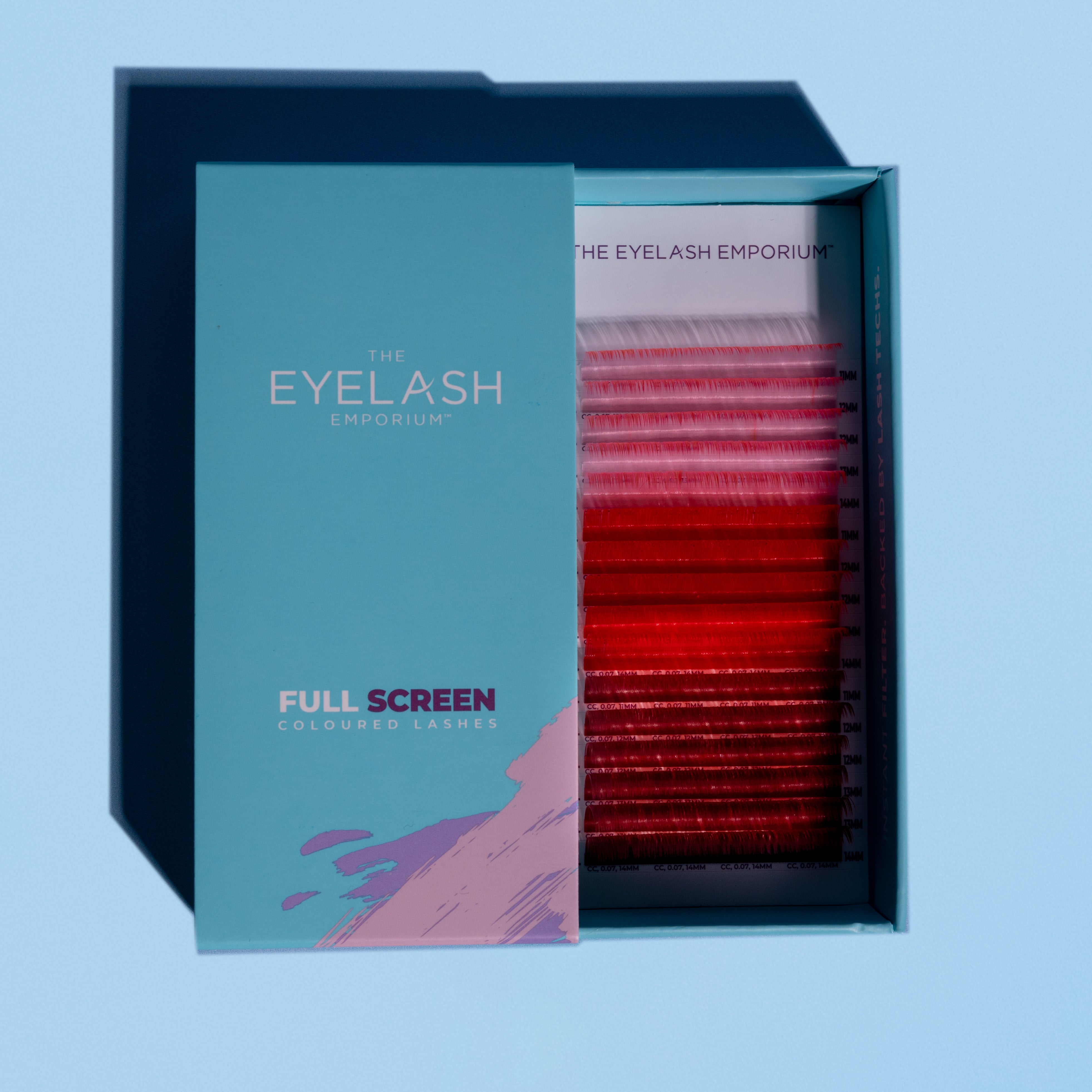 Colour Eyelash Extensions- Red