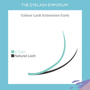 Colour Eyelash Extensions- Red