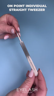 Straight & Curved Isolation Eyelash Extension Tweezer Set