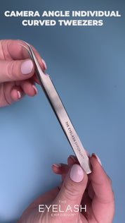 Curved Isolation Eyelash Extension Tweezer