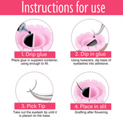 Disposable Glue Flower Ring Holders with Slits