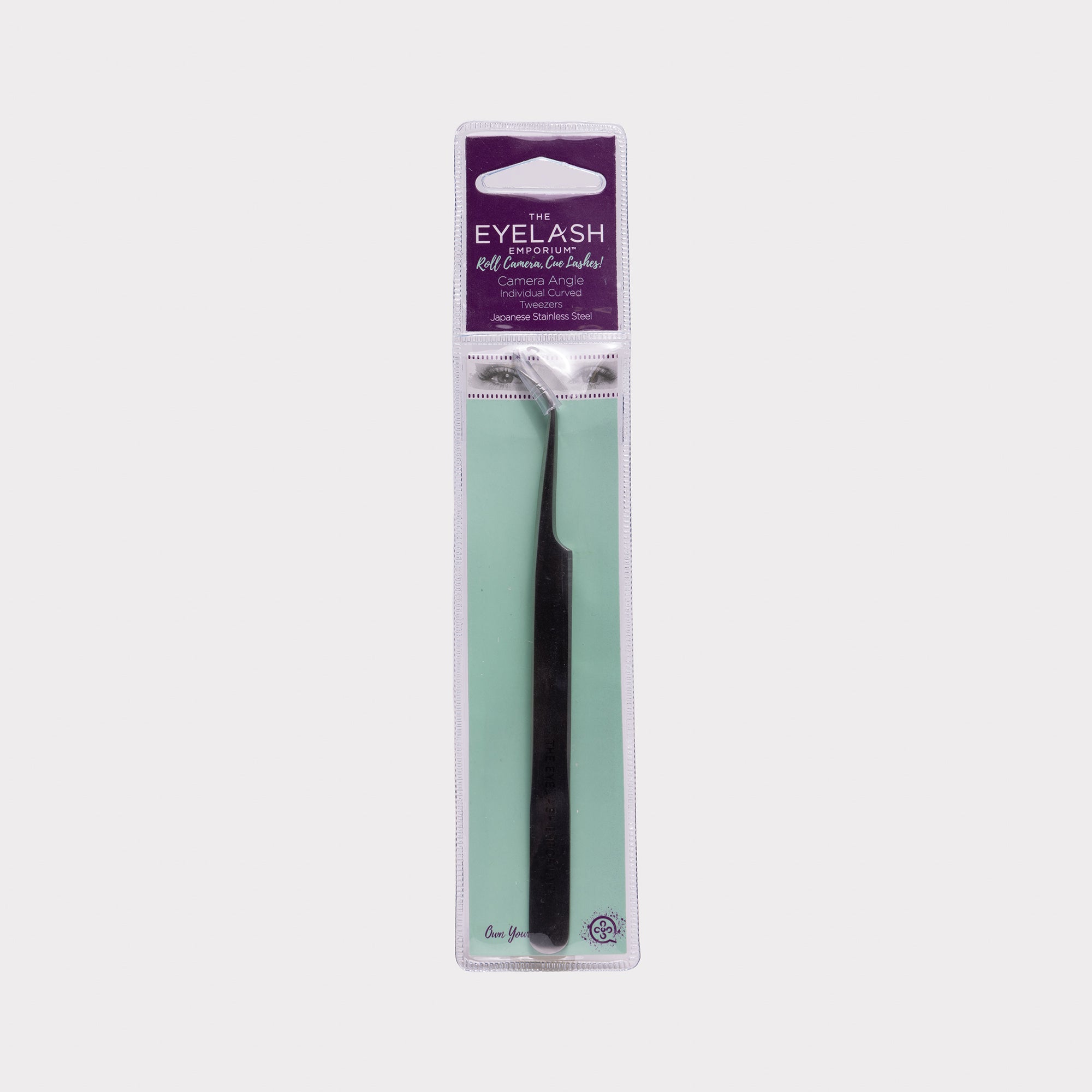 Curved Isolation Eyelash Extension Tweezer