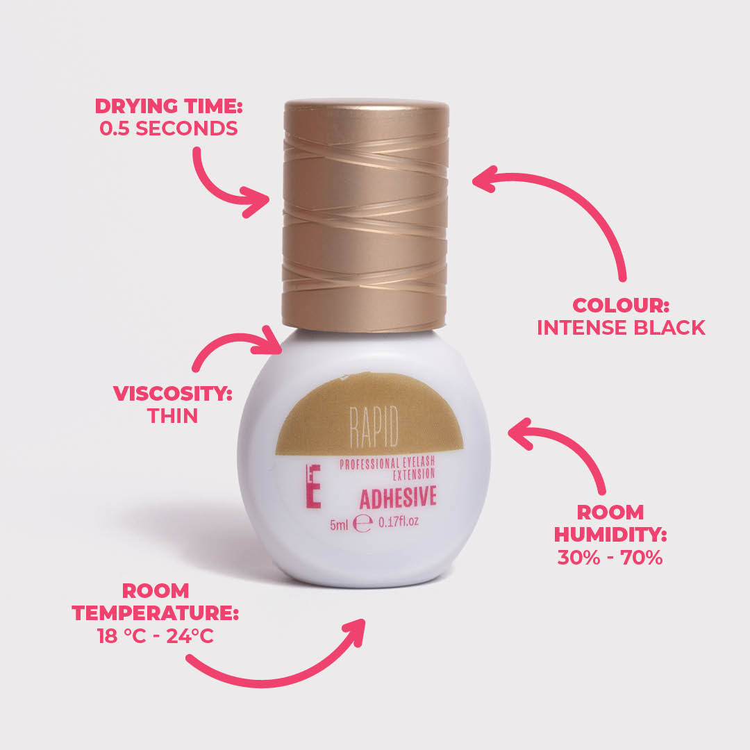 Rapid Eyelash Extension Adhesive